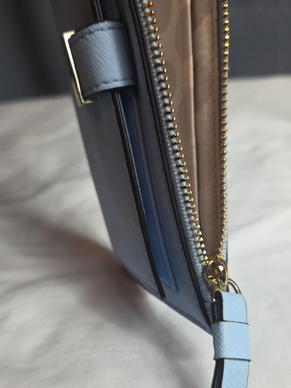 KATE SPADE Karolina Cedar Street Sky Blue Wallet Wristlet